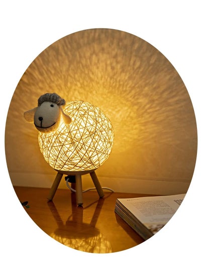 اشتري Small Size Lamb Sleep Night Light USB Rechargeable Bedroom Kids Adult Bedside Decorative Light with Switch في السعودية