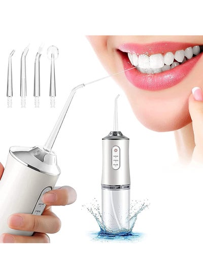 Buy Electric Water Flosser Oral Irrigator White in UAE