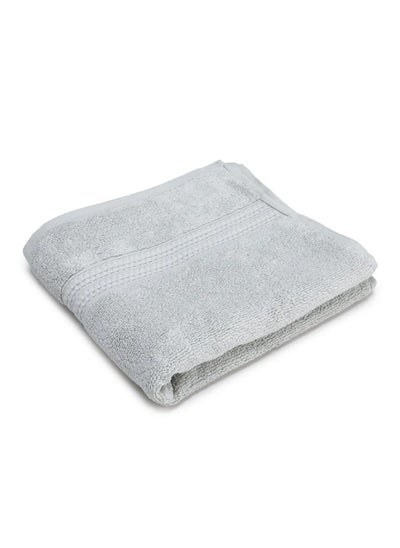 Buy Al Karam Solid Zero Twist Dobby Terry Hand Towel (Light Gray) in Saudi Arabia