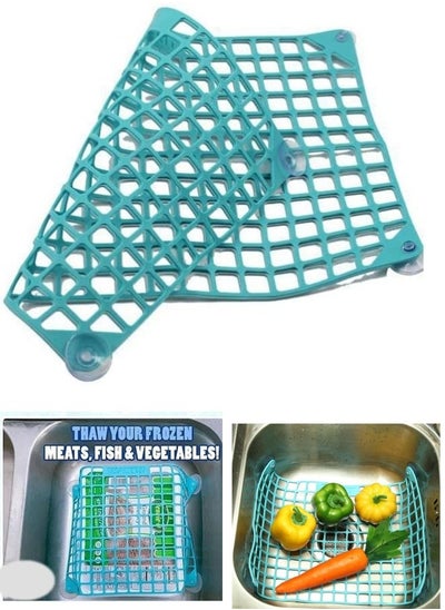 اشتري Quick Thaw Net Quick Thaw Aids Net Defrosting Drain Pad Insulation Mat For Dining Table Sinks Thawing Meat Iced Homes Kitchens Frozen Food في مصر