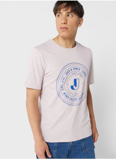 Buy Slogan Crew Neck T-Shirt in UAE