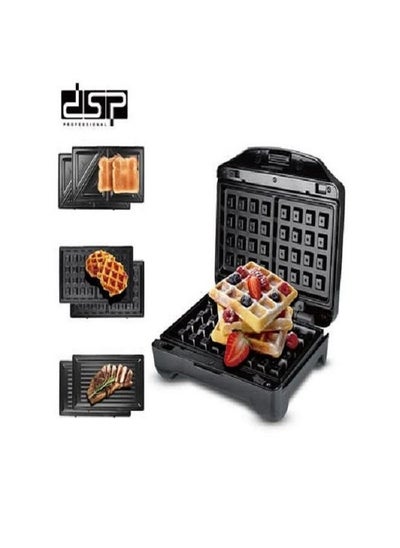 Buy Dsp 3 IN 1 Multifunctional SANDWICH MAKER(Grill ,Toast, Waffle) - (kc1158) in Egypt