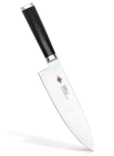 اشتري 8" Chef's Knife SAMURAI MUSASHI 20cm (Steel DAMASCUS) في الامارات