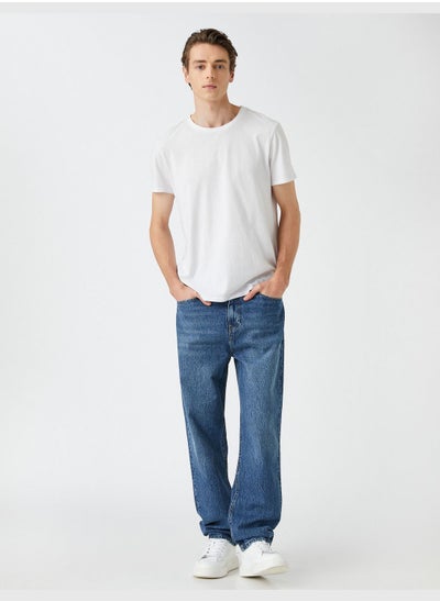 Buy Steve Loose Fit Cotton Jeans in UAE