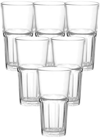 اشتري Ocean Centra Long Drink Glass, Set Of 6, Clear, 420 Ml, P01962, Tall Glass, Collins Glass, Delmonico Glass, Cocktail Glass, Water Glass, Juice Glass في الامارات