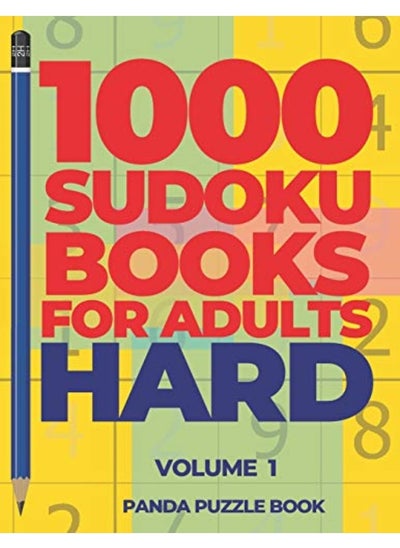 اشتري 1000 Sudoku Books For Adults Hard Volume 1 Brain Games For Adults Logic Games For Adults By Book, Panda Puzzle Paperback في الامارات