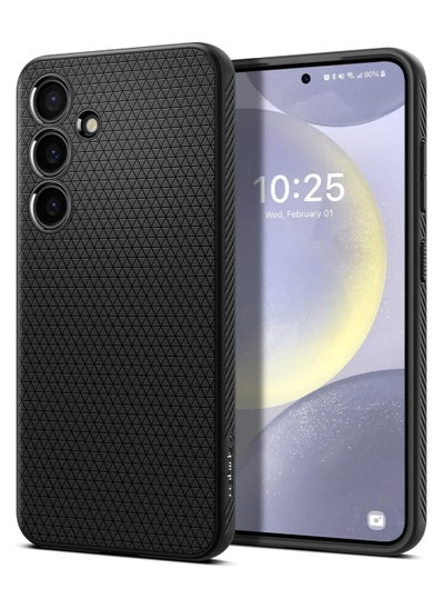 Buy Spigen Liquid Air designed for Samsung Galaxy S24 PLUS case cover 2024 - Matte Black in Egypt