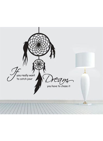 اشتري Dream English circle carved wall stickers living room bedroom decorative stickers في مصر