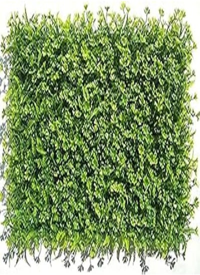 Buy DIY Artificial Plastic 3D Square Plants Grass Eucalyptus Leaves for Wall Garden Lawn Landscaping Green) in Egypt