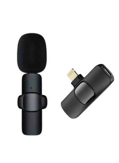 Buy Wireless Lavalier Microphone 2.4G Radio Noise Reduction For iPhone in UAE