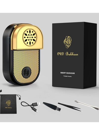 Buy Portable Rechargeable Oud Oil Incense Device Smart Bakhoor in UAE