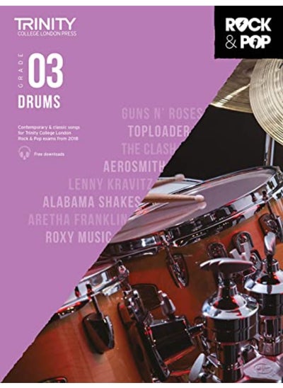 اشتري Trinity College London Rock & Pop 2018 Drums Grade 3 في الامارات