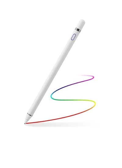 Buy High Tech Smart Stylus Pen For iPad/ Tab/ Mediapad White in Saudi Arabia