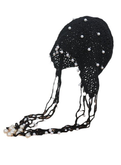 اشتري Handmade Tassel Fashion Hollow Hat Pearl Princess Hat في الامارات