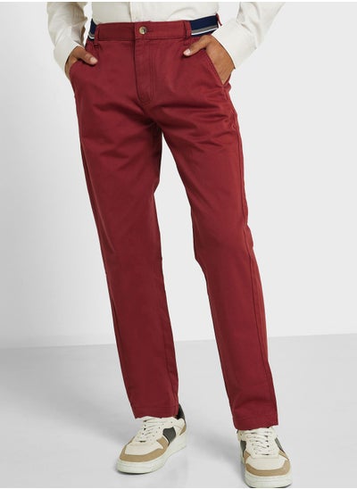 اشتري Thomas Scott Men Mid-Rise Classic Slim Fit Easy Wash Trousers في الامارات