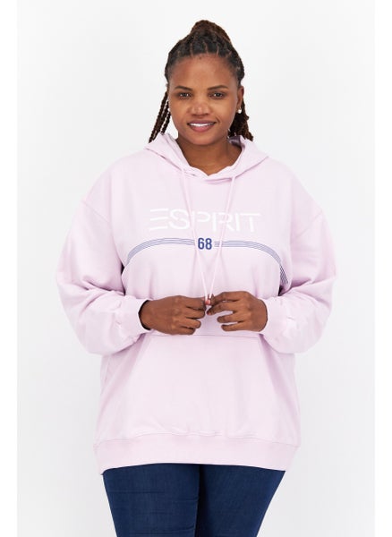 اشتري Women Hooded Long Sleeve Graphics Sweatshirt, Lavender في الامارات