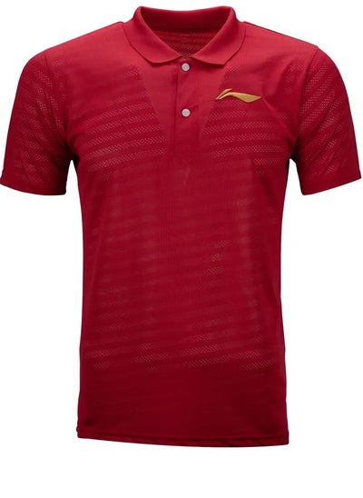 اشتري LN SOLID POLO-T-SHIRTS (RED) (ATST691-7-XL) في الامارات