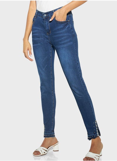 Buy Pocket Detail Denim Jeans in Saudi Arabia