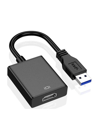 Buy NTECH USB to HDMI Adapter USB 3.0, 2.0 to HDMI 1080P Video Graphics Cable Converter With audio. It is compatible with Windows XP, 7, 8, 8.1 and 10 and PC laptop projector and HDTV in UAE