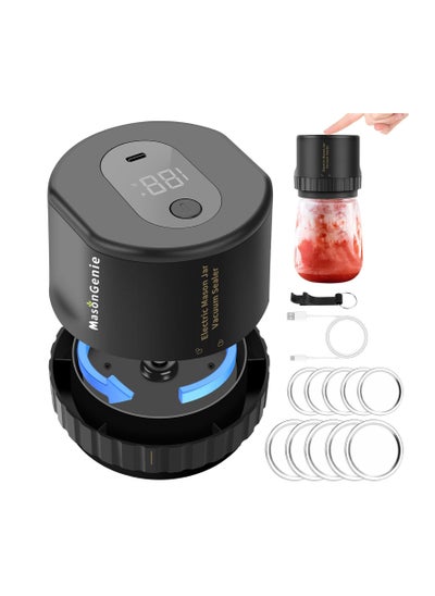 Buy Vacuum Sealer Wide Mouth and Regular Mouth Canning Lid Machine Kit for Food Storage in UAE