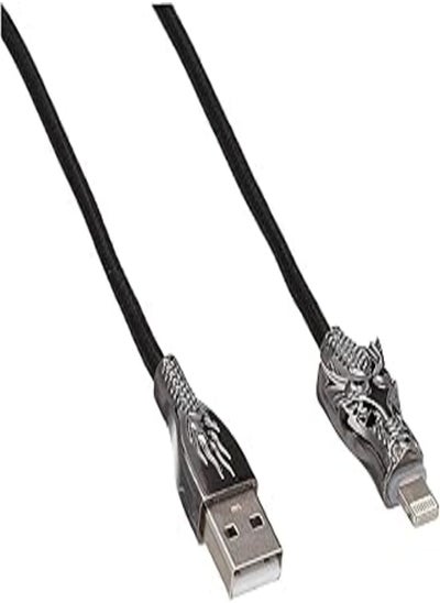 اشتري ASPOR A196 Dragon Shape IPX Cable with LED Light 1M 2.4A - Black, USB في مصر