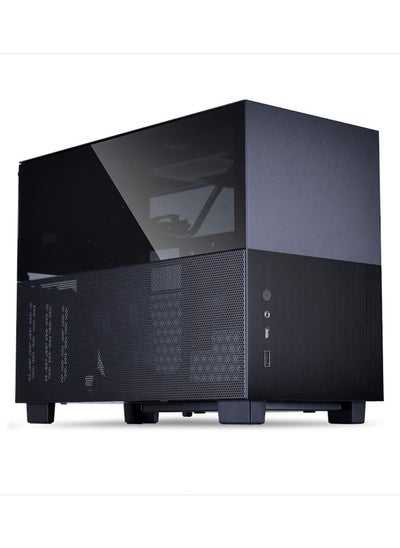 اشتري Lian Li Q58 Black Color SPCC/Aluminum/Tempered Glass Mini Tower Computer Case في السعودية