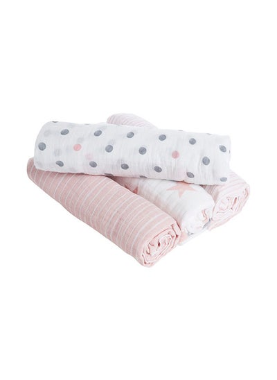 اشتري Essentials Muslin Swaddle Blanket - Pack of 4 في الامارات