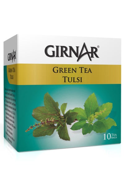 Buy Girnar Green tea Tulsi (10 TeaBags) 12g in UAE