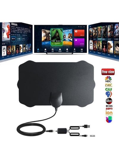 Buy 120 Miles Antena Digital HDTV Indoor HD TV Antenna with Amplifier Signal Booster Radius Surf Fox Antennas Aerial in Saudi Arabia