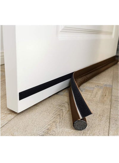 Buy Adjustable Waterproof Soundproof Storm Door Sweep Brown in Saudi Arabia