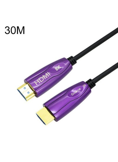 Buy HDMI 2.1 8K 60HZ HD Active Optical Cable Computer Screen Conversion Line, Cable Length: 30m in UAE