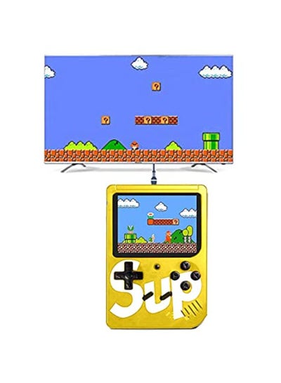 اشتري 400 In 1 Game Box Console Classic Games Hand Held Gamepad Color Screen Mario Super Mario DR Mario Contra Games - YELLOW في الامارات