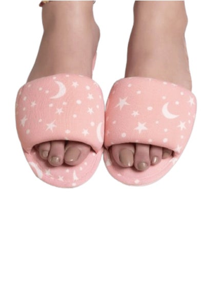 Buy women pink cotton slippers 36/37 in Egypt