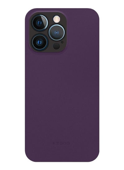 Buy iPhone 14 Pro Case Air Skin Series Ultra Slim Frosted Anti Slip Back Cover Full Coverage Camera Lens Protection 6.1 inch Purple in UAE