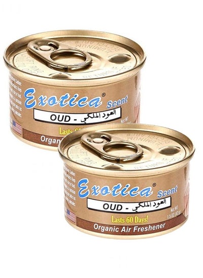 Buy EXOTICA Organic Air Freshener Value Pack 2 count - Oud Scent in UAE