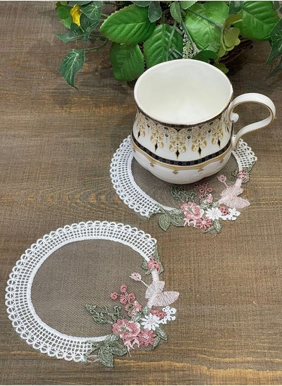 Buy Decorative Lace Round Coaster in UAE