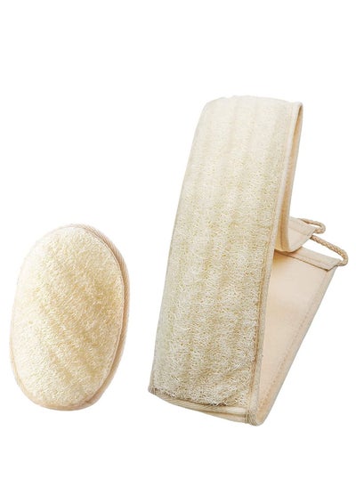 Buy Loofah Exfoliating Back Scrubber, Back for Shower with Pad for Men and Women, Loofah Sponges Deep Clean Relax Your Body (31.5-inch length 4-inch width) in Saudi Arabia