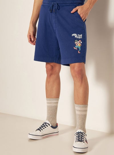 Buy Goofy Print Drawstring Shorts in UAE