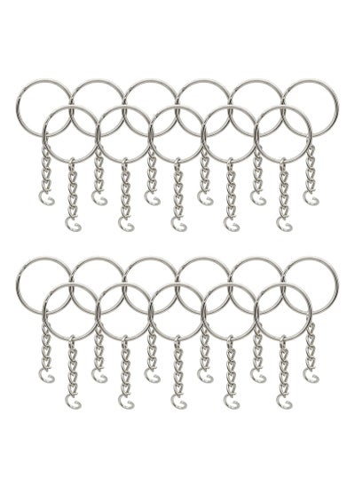 Buy 100 Pieces Bulk Metal Key Rings in UAE