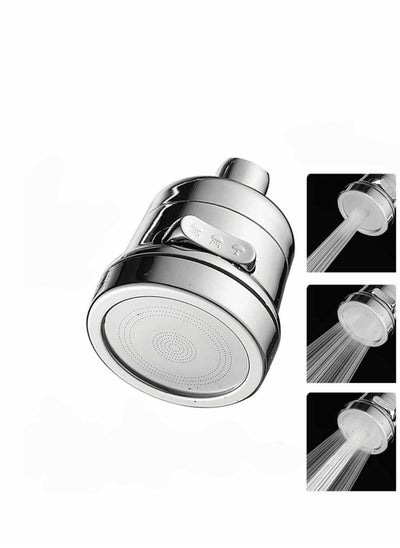 Buy Kitchen Tap Head Water Saving 3 Gear Adjustable 360° Swivel Faucet Tap Aerator Splash Proof Faucet Nozzle Filter for Bathroom Kitchen Sink Spray Tap Attachment in Saudi Arabia