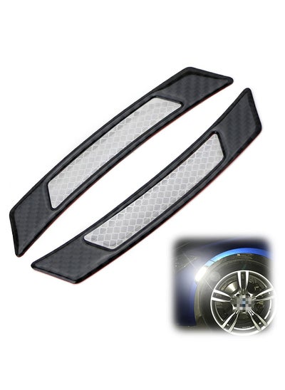 اشتري 12 Pcs Car Reflective Side Marker Stickers Automotive Exterior Accessories Door Reflector Guard for Car SUV Pickup Truck Wheel Well Arch or Side Bumper Fenders في الامارات