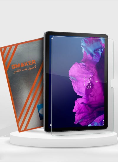 Buy Premium Series Full Cover Curved Edges Tempered Glass Screen Protector For Lenovo Tab P11 / P11 Plus Clear in UAE