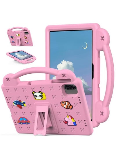 اشتري Kids Case Compatible with Honor Pad X8a 11-inch 2024 Anti-Fall Shockproof Stand Hand-Held EVA Protective Cover for Honor Pad X8a (Pink) في السعودية