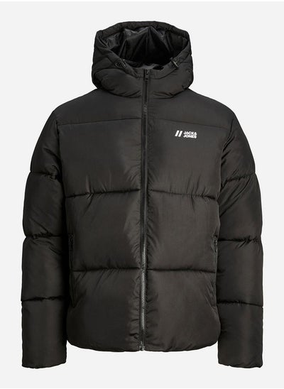 اشتري Hooded Puffer Jacket With Logo Detail في السعودية