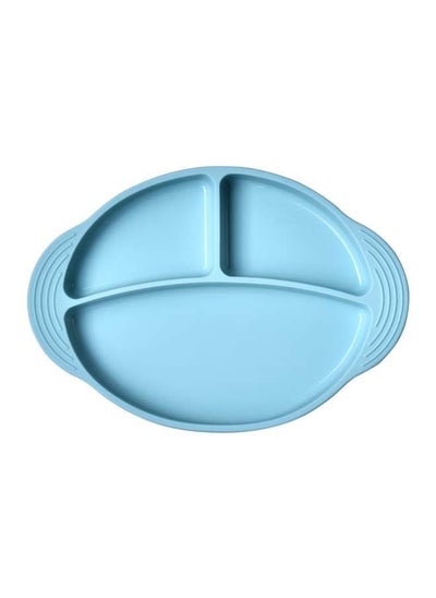 Buy Kids' Divided Dinner Plates 27 x 19 x 3.5 cm Baby Blue in UAE