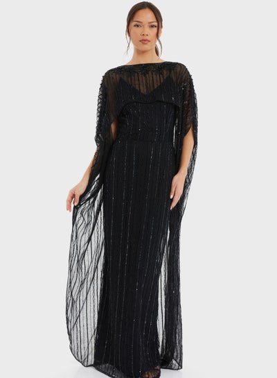 Buy Embellished Mesh Strappy Dress in Saudi Arabia