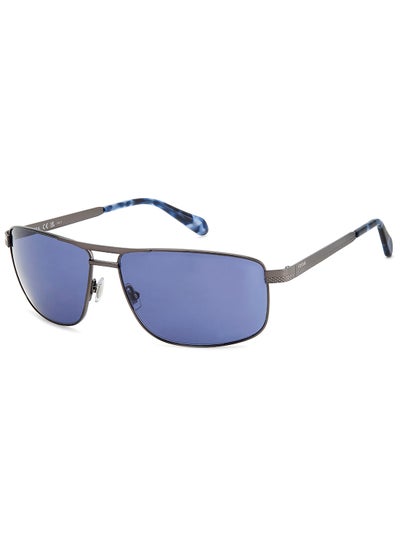 اشتري Men's UV Protection Rectangular Sunglasses - Fos 2141/S Grey Millimeter - Lens Size: 63 Mm في السعودية