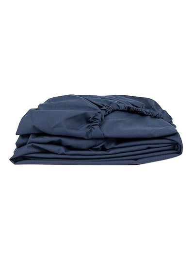 Buy Fitted Sheet Dark Blue 100x200 in Egypt