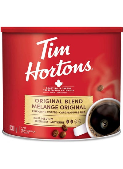 Buy Tim Hortons,medium roast Ground Coffee Melange Original Blend 930g Direct from Canada,Red in UAE