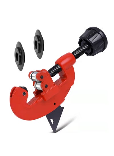 Buy Pipe Cutter Tool, Professional Pipe Cutter - Includes 2 Spare Blades, Quick and Clean Cuts, 1/8 to 1-1/4 Adjustable Mini Pipe Cutter for Copper, Aluminum, and Thin Stainless Steel Pipes in UAE